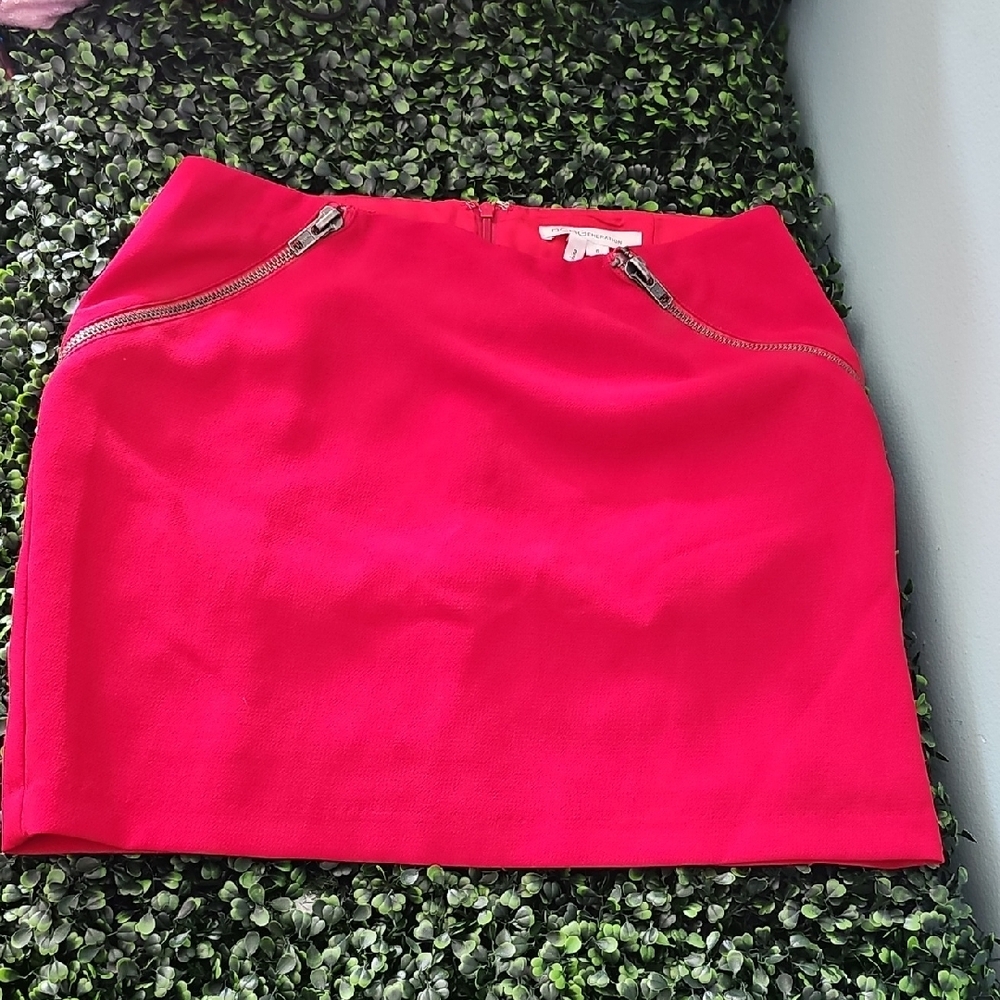 BCBGeneration Red Mini Pencil Skirt Casual Night Out